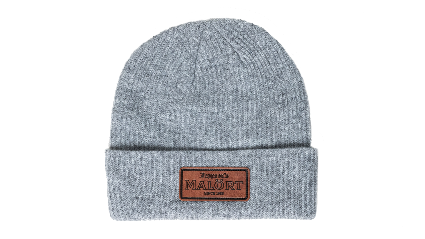Leather Patch Beanie