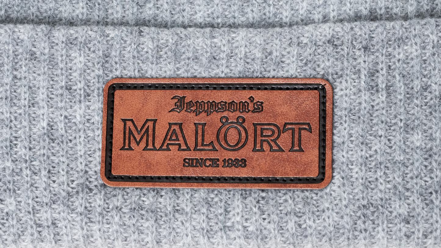 Leather Patch Beanie
