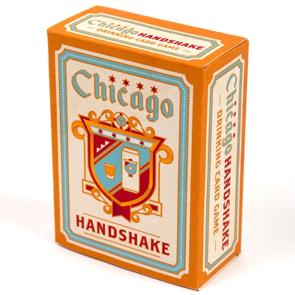 Chicago Handshake Beer Can Glass