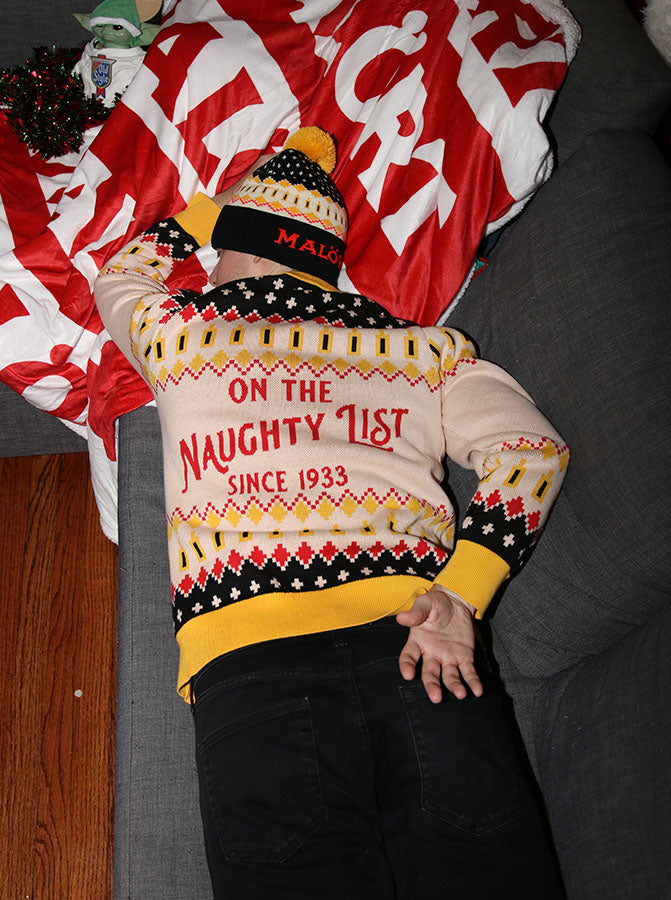 "Naughty List" Malört Holiday Sweater