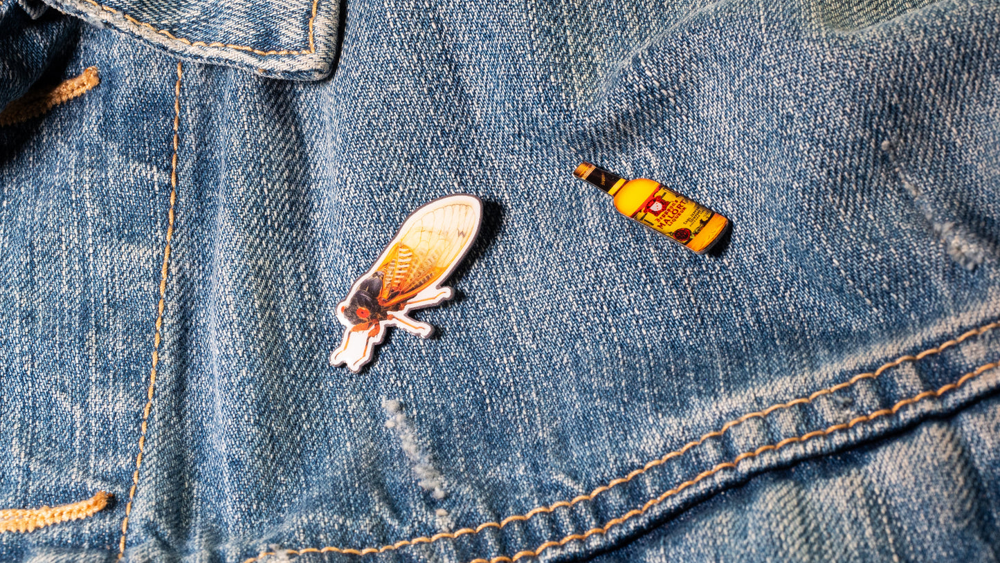 Cicada Malört Pins