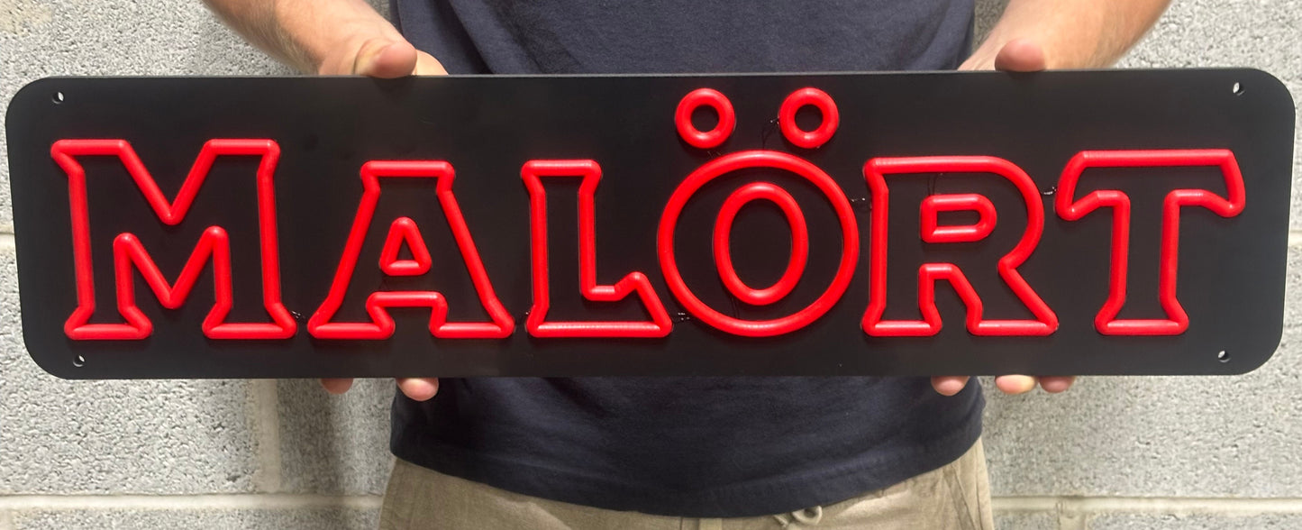 Malört LED Sign
